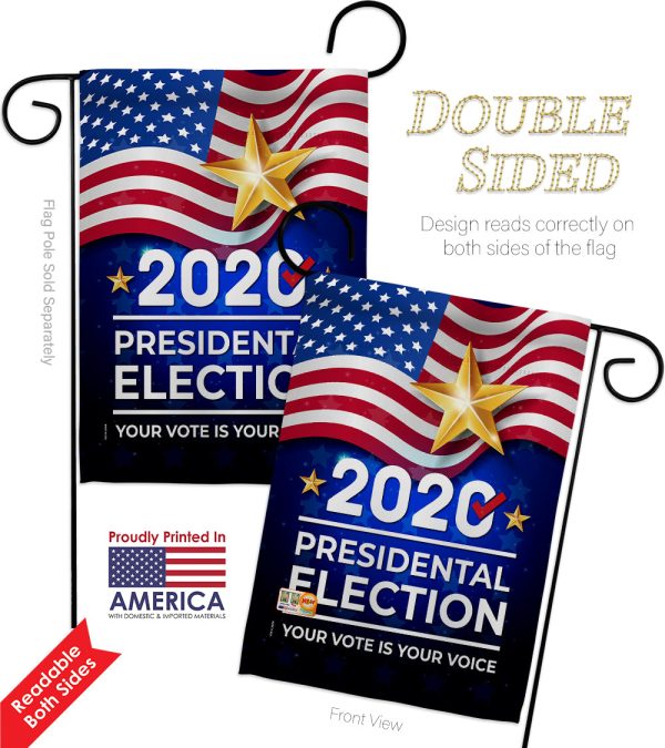 2020 Election - Patriotic Americana Vertical Impressions Decorative Flags HG170125 Made In USA Online - Image 4