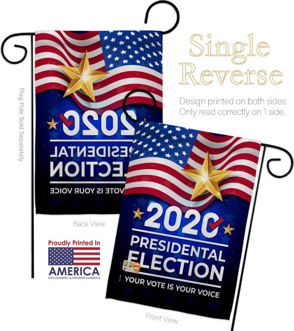 2020 Election - Patriotic Americana Vertical Impressions Decorative Flags HG170125 Made In USA Online - Image 5